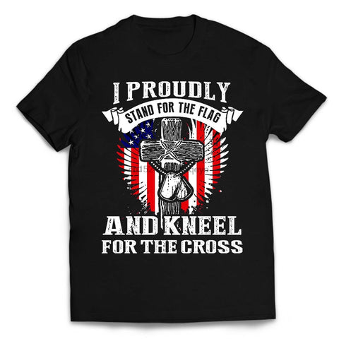 I Dont Kneel Flag Shirt Freedom USA