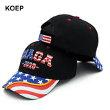 Donald Trump 2020 Cap USA Flag MAGA