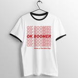 Black Trim T Shirt Men Women Unisex
