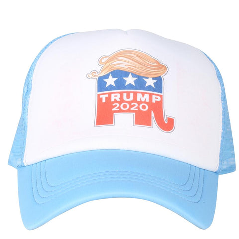 Light Blue Caps Trump 2020