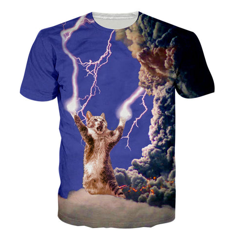 Clothing 3D T Shirt Men Thunder